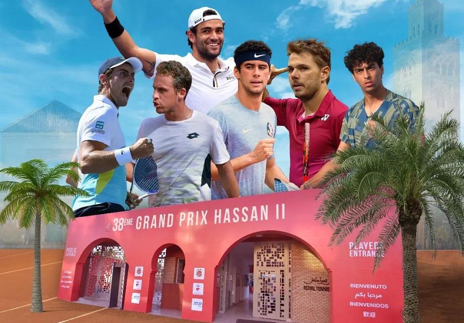 Joueurs internationaux au 38ème Grand Prix Hassan II de Tennis