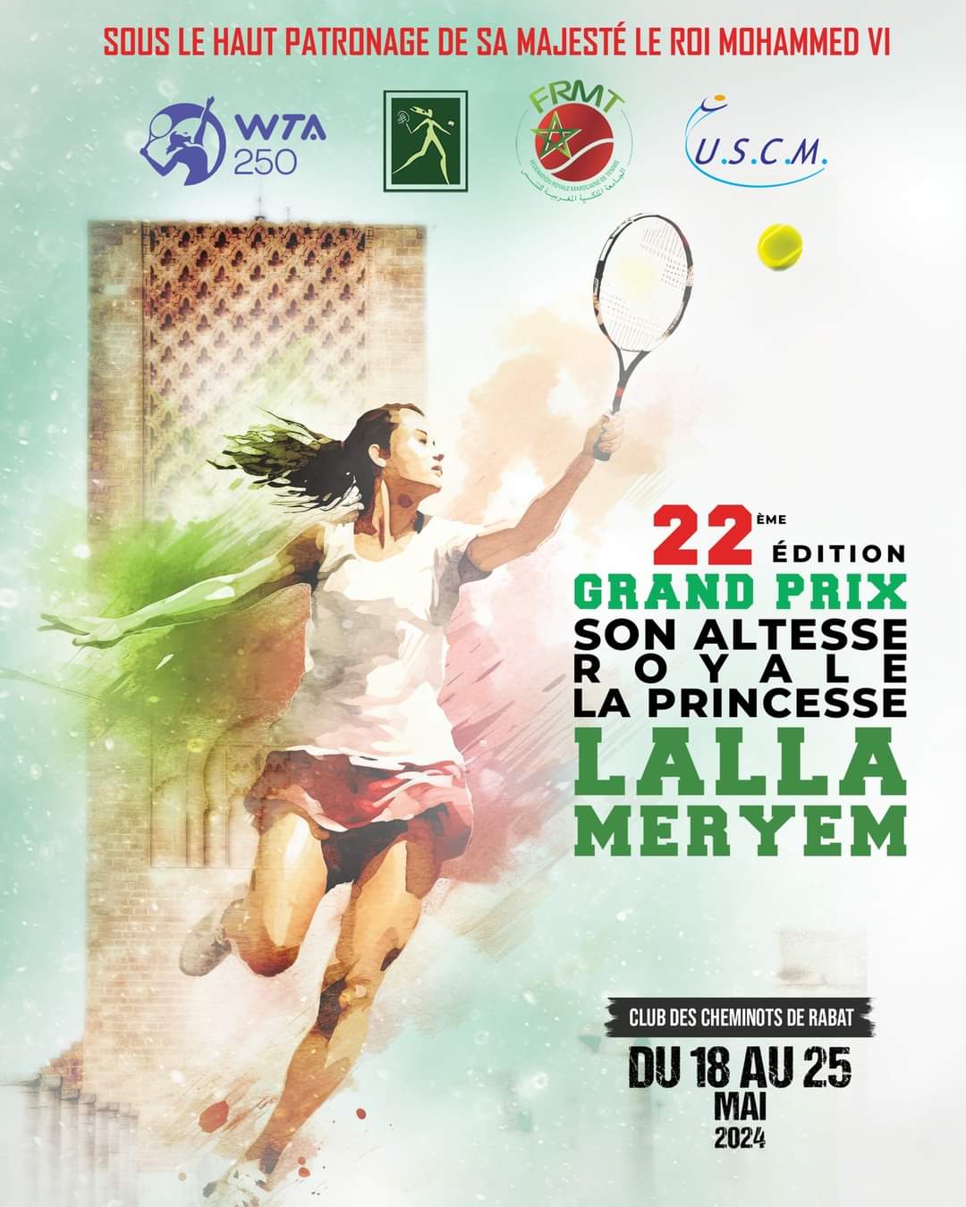 Tennis /22ème édition du Grand Prix Son Altesse Royale La Princesse Lalla…
